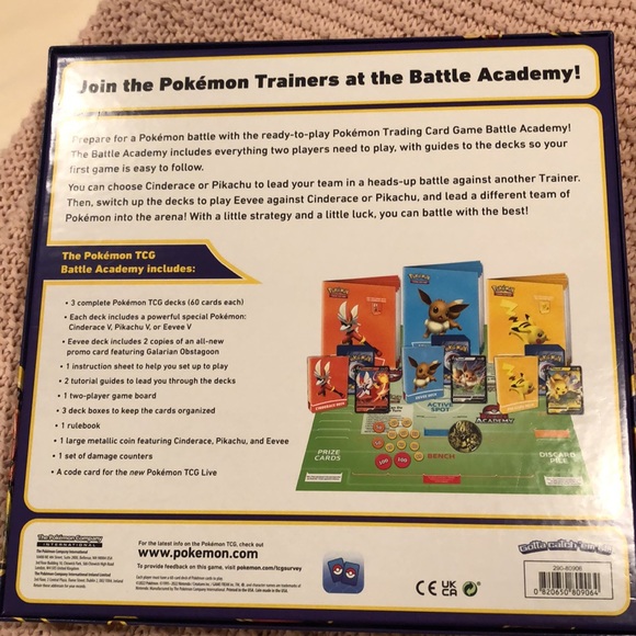 Brand new, Pokemon Battle Academy! Wrap removed but never played-decks sealed! - Picture 6 of 9